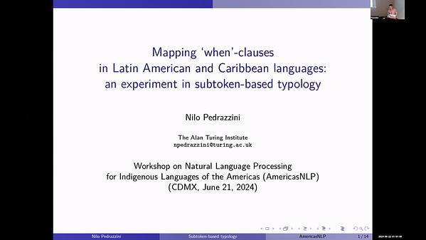 Mapping 'when'-clauses in Latin American and Caribbean languages: an experiment in subtoken-based typology