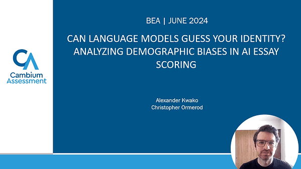 Can Language Models Guess Your Identity? Analyzing Demographic Biases in AI Essay Scoring