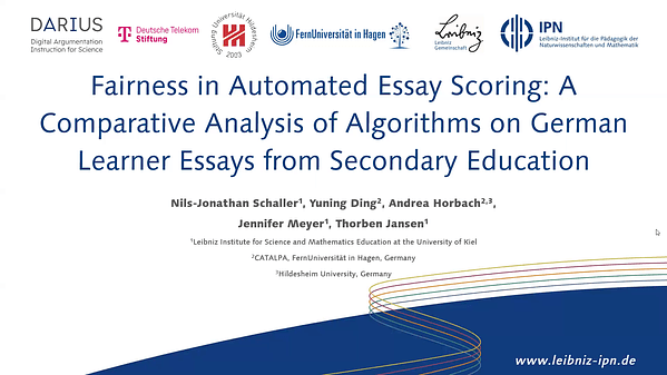 Fairness in Automated Essay Scoring: A Comparative Analysis of Algorithms on German Learner Essays from Secondary Education