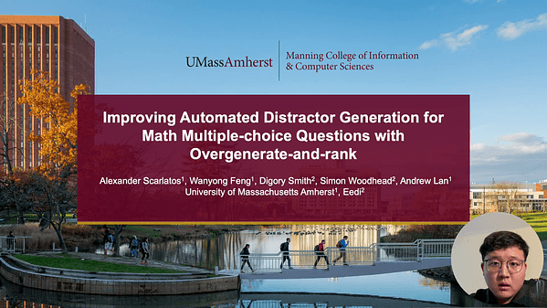 Improving Automated Distractor Generation for Math Multiple-choice Questions with Overgenerate-and-rank