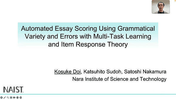 Automated Essay Scoring Using Grammatical Variety and Errors with Multi-Task Learning and Item Response Theory