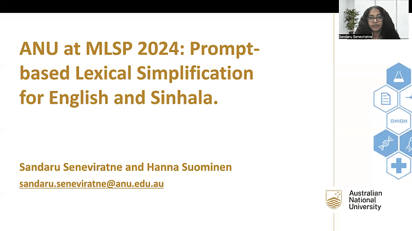 ANU at MLSP-2024: Prompt-based Lexical Simplification for English and Sinhala