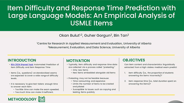 Item Difficulty and Response Time Prediction with Large Language Models: An Empirical Analysis of USMLE Items