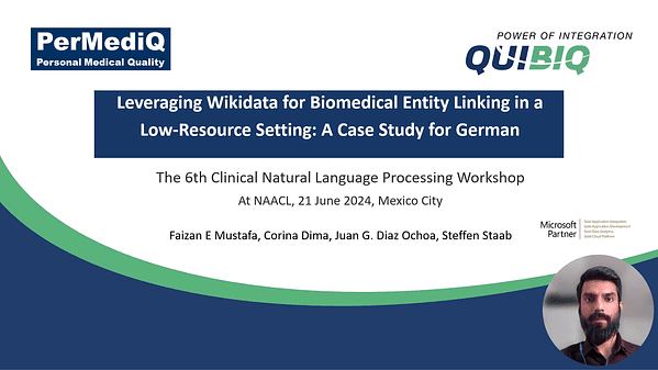 Leveraging Wikidata for Biomedical Entity Linking in a Low-Resource Setting: A Case Study for German