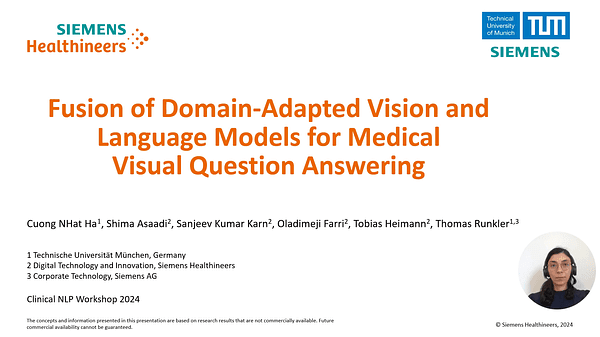 Fusion of Domain-Adapted Vision and Language Models for Medical Visual Question Answering