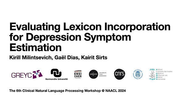 Evaluating Lexicon Incorporation for Depression Symptom Estimation