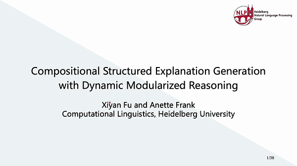 Compositional Structured Explanation Generation with Dynamic Modularized Reasoning