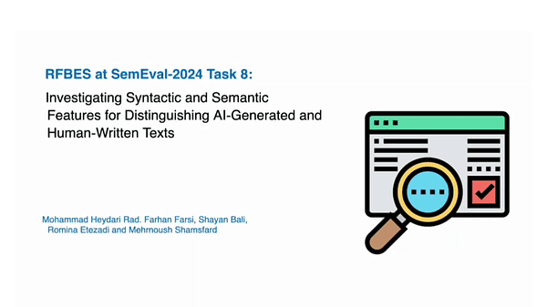 RFBES at SemEval-2024 Task 8: Investigating Syntactic and Semantic Features for Distinguishing AI-Generated and Human-Written Texts