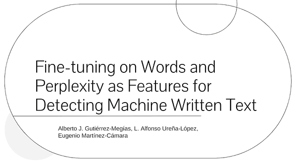 SINAI at SemEval-2024 Task 8: Fine-tuning on Words and Perplexity as Features for Detecting Machine Written Text