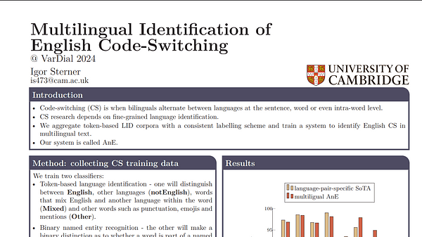 Multilingual Identification of English Code-Switching