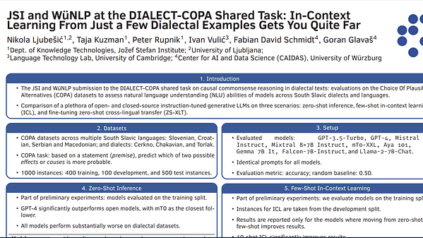 JSI and W\"{u}NLP at the DIALECT-COPA Shared Task: In-Context Learning From Just a Few Dialectal Examples Gets You Quite Far