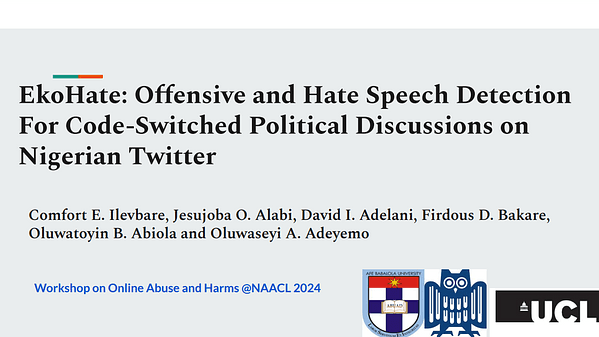 EkoHate: Abusive Language and Hate Speech Detection for Code-switched Political Discussions on Nigerian Twitter