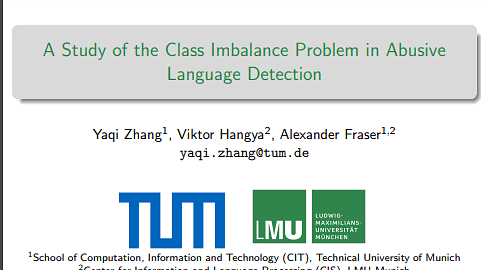 A Study of the Class Imbalance Problem in Abusive Language Detection