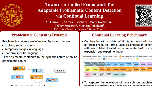 Towards a Unified Framework for Adaptable Problematic Content Detection via Continual Learning