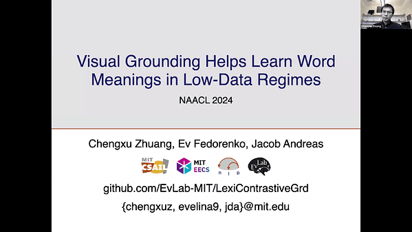 Visual Grounding Helps Learn Word Meanings in Low-Data Regimes