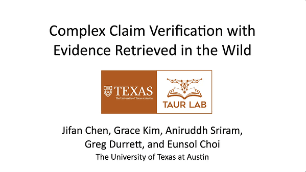 Complex Claim Verification with Evidence Retrieved in the Wild