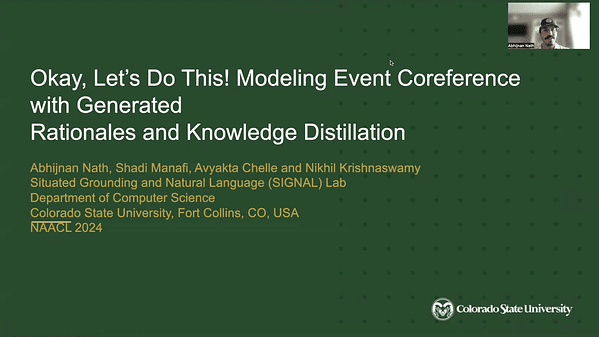 Okay, Let’s Do This! Modeling Event Coreference with Generated Rationales and Knowledge Distillation