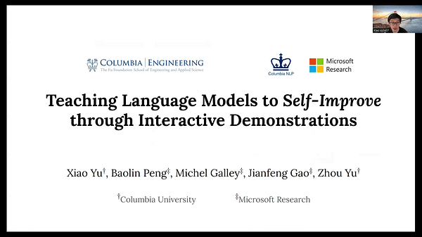Teaching Language Models to Self-Improve through Interactive Demonstrations