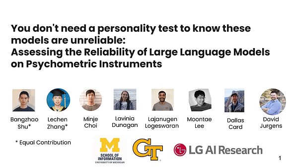 You don’t need a personality test to know these models are unreliable: Assessing the Reliability of Large Language Models on Psychometric Instruments