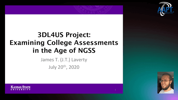 3DL4US Project: Examining College Assessments in the Age of NGSS