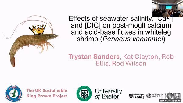 Effects of seawater salinity, [Ca2+] and [DIC] on post-moult calcium and acid-base fluxes in whiteleg shrimp (Penaeus vannamei)