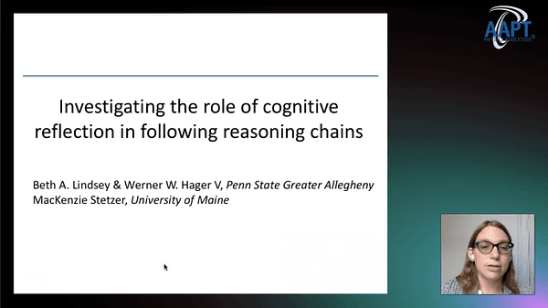 Investigating the role of cognitive reflection in following reasoning chains*