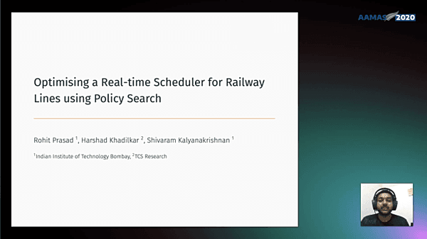Optimising a Real-Time Scheduler for Railway Lines using Policy Search