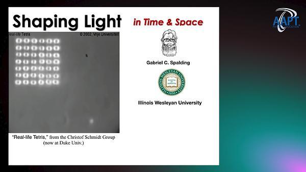 Shaping Light in Time and Space