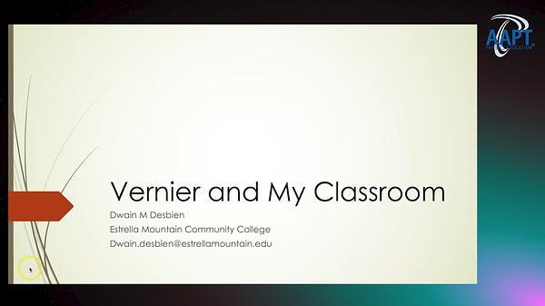 Vernier and My Classroom