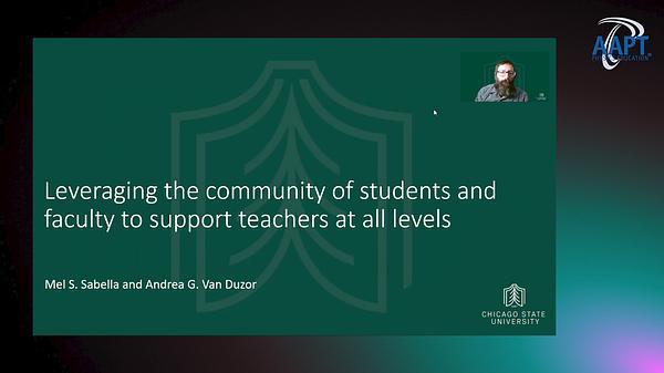 Leveraging the community of students and faculty to support teachers