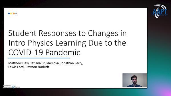 Student Responses to Emergency Remote Learning in Introductory Physics
