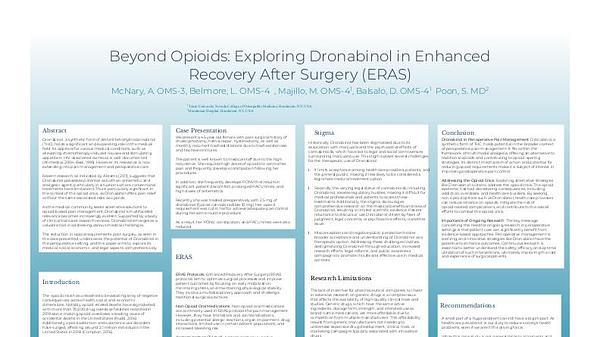 Beyond Opioids: Exploring Dronabinol in Enhanced Recovery After Surgery (ERAS)