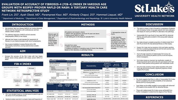 Evaluation of Accuracy of Fibrosis-4 (Fib-4) Index in Various Age Groups with Biopsy-Proven NAFLD or NASH: A Tertiary Health Care Network Retrospective Study