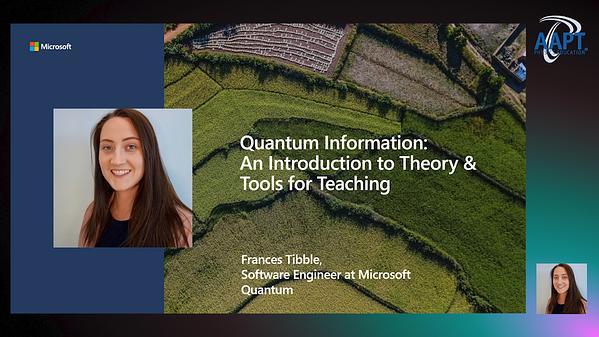 Quantum Information: An Introduction to Theory & Tools for Teaching