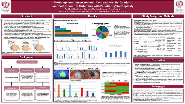 Methamphetamine Associated Corneal Ulcer Perforation: Poor Post-Operative Outcomes with Penetrating Keratoplasty