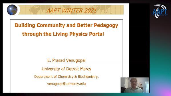 Building Community and Better Pedagogy through the Living Physics Portal
