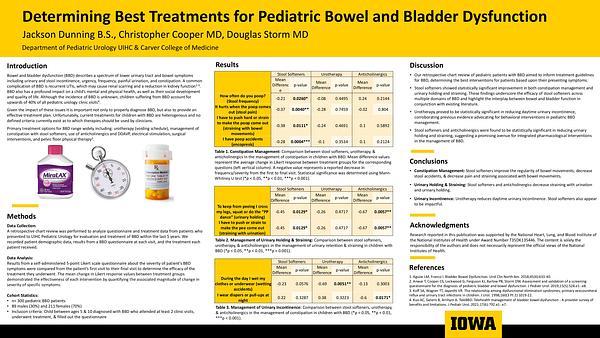 Determining Best Treatments for Pediatric Bowel and Bladder Dysfunction