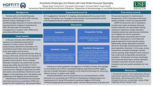 Anesthetic Challenges of a Patient with Limb Girdle Muscular Dystrophy