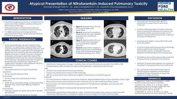 Atypical Presentation of Nitrofurantoin-Induced Pulmonary Toxicity