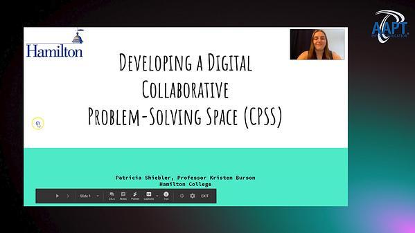 Developing a Digital Collaborative Problem Solving Space
