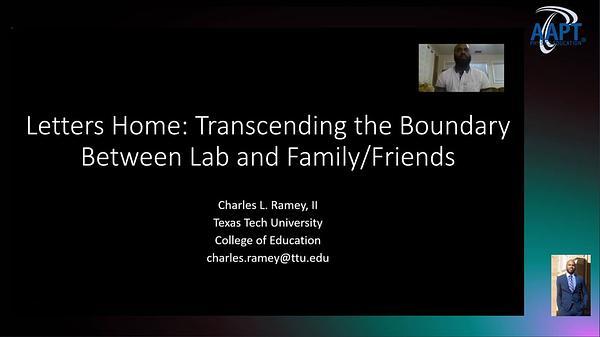 Letters Home: Transcending the Boundary Between Lab and Family/Friends