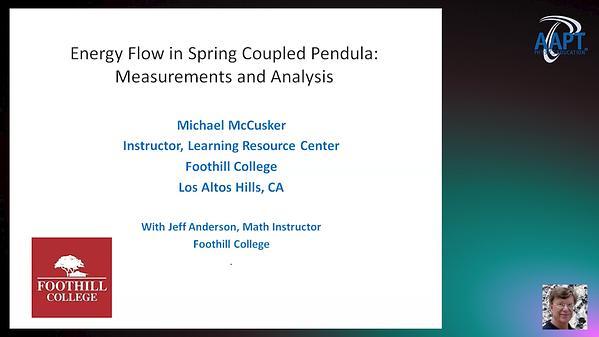 Energy Flow in Spring Coupled Pendula: Measurements and Analysis