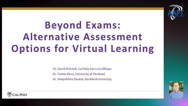 Assessment Options for Remote Learning: Alternatives to Traditional Exams
