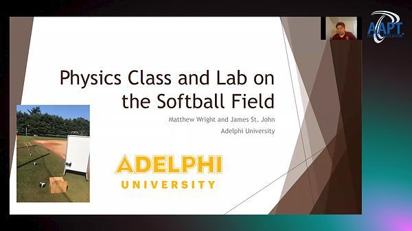 Physics Class and Lab on the Softball Field