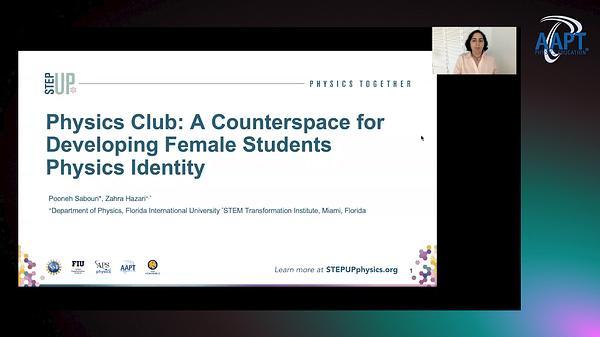 Physics Club: A Counterspace for Developing Female Students Physics Identity
