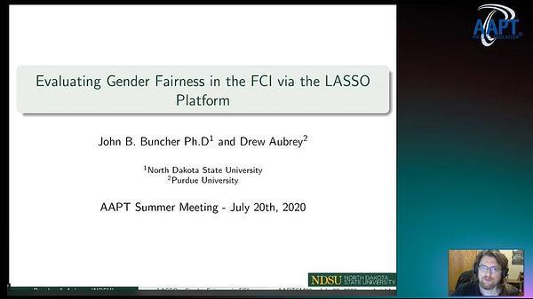 Evaluating Gender Differences in the FCI via the LASSO Platform