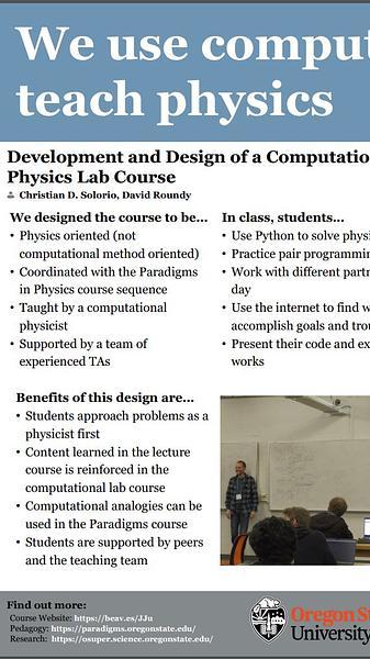 Development and Design of a Computational Physics Lab Course