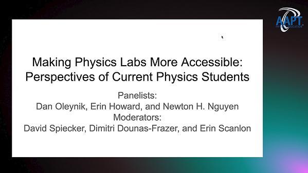 Making Physics Labs More Accessible: Perspectives of Current Physics Students