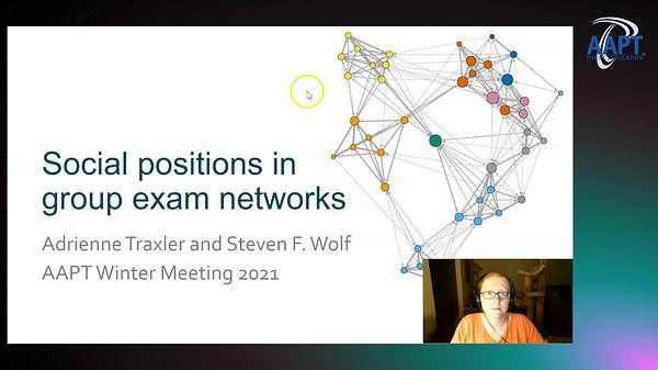 Social Positions in Group Exam Networks