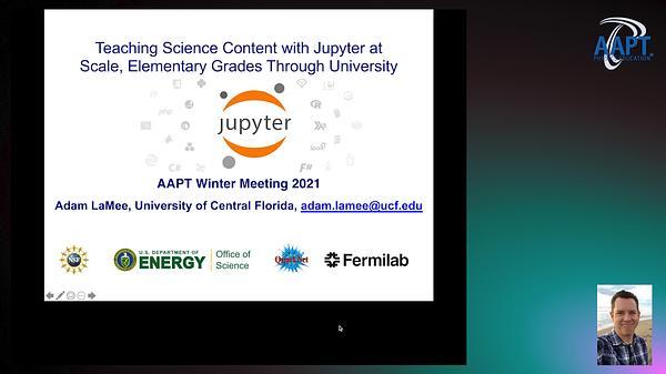 Teaching Science Content with Jupyter at Scale, Elementary Through University